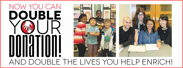 Double Your Donation! Double Your Donation!