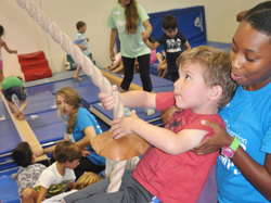 Chess Club | The Connection Jr. Warrior rope climb