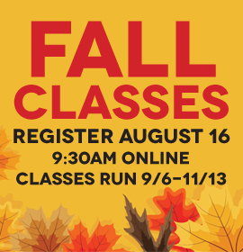 Fall Registration August 16