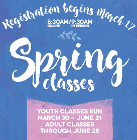 spring registration | March 17