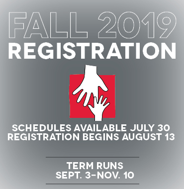 Fall Registration begins August 13