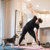 Ideas on how to keep happy and healthy while at home.